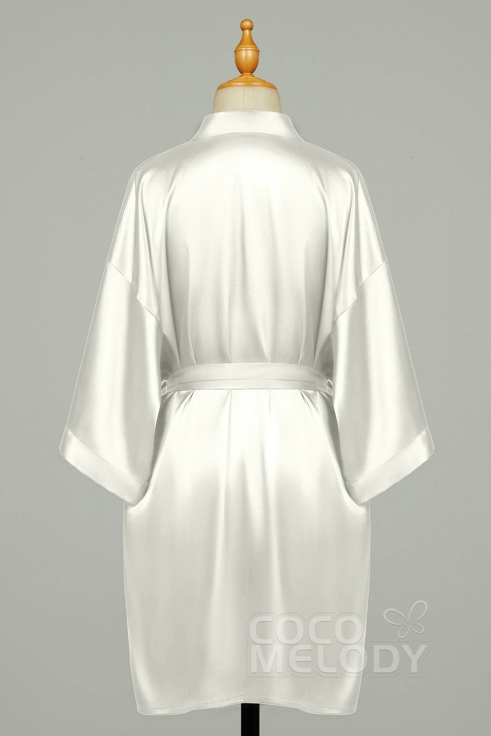Short Silk-Like Robes CZ0204 - COCOMELODY